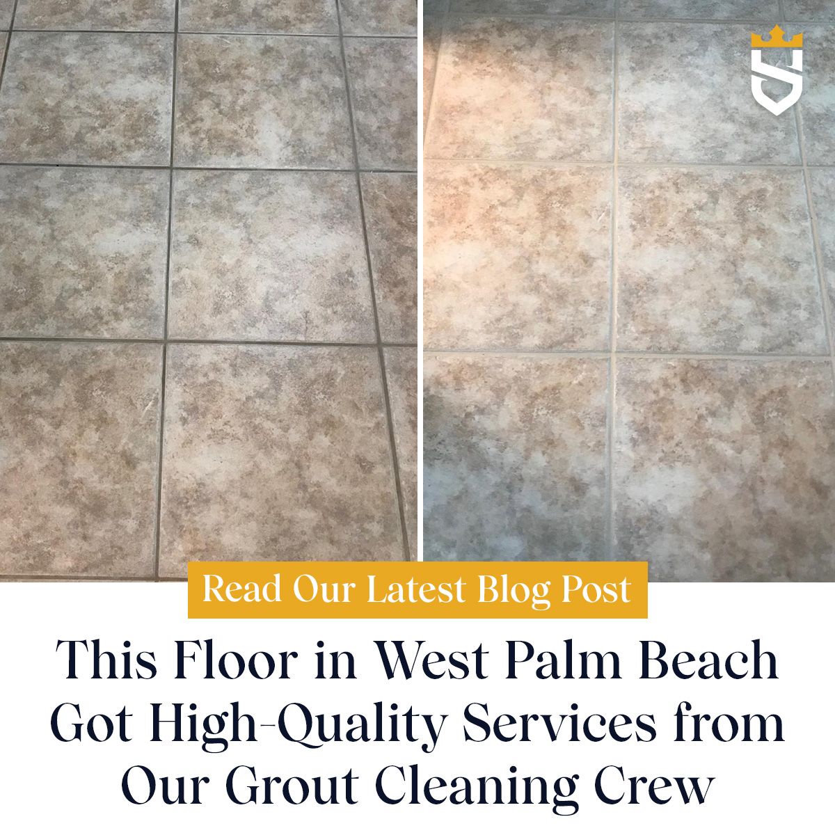 This Floor in West Palm Beach Got High-Quality Services from Our Grout Cleaning Crew